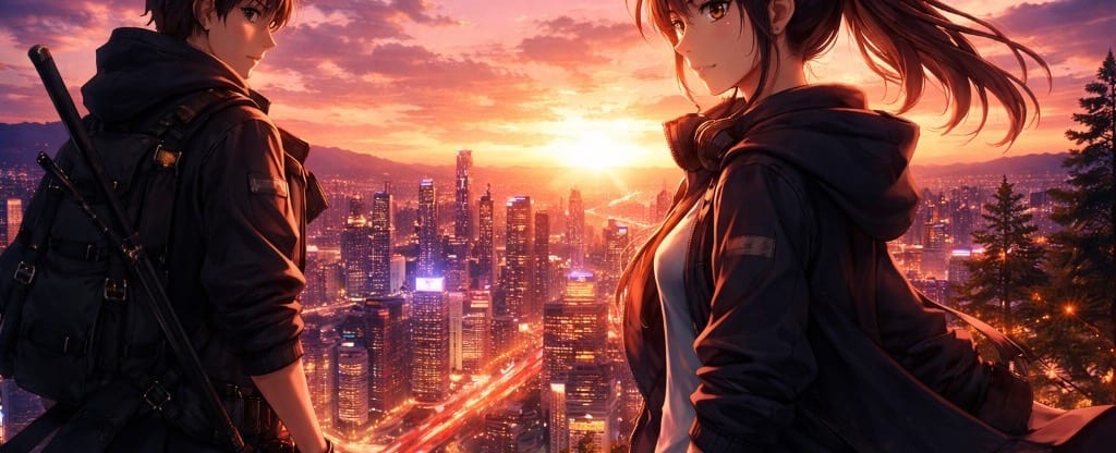 Discover your next vibe — futuristic city at sunset